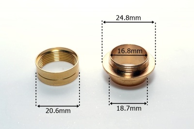 Woodturners Large Brass Thread (25mm)